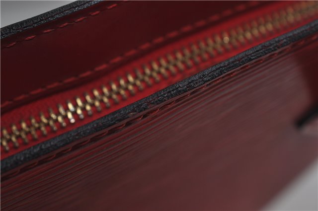 Authentic Louis Vuitton Epi Saint Jacques Hand Bag Red M52277 LV 9717D