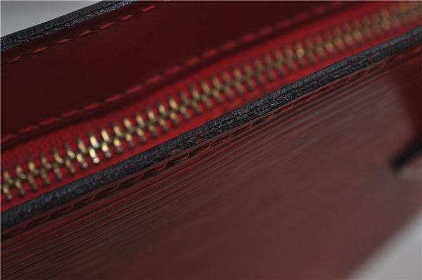 Authentic Louis Vuitton Epi Saint Jacques Hand Bag Red M52277 LV 9717D