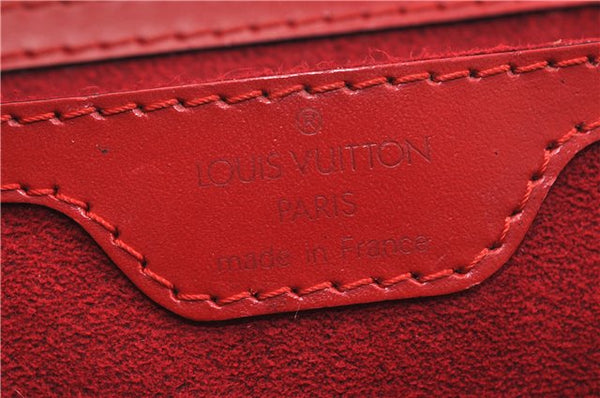 Authentic Louis Vuitton Epi Saint Jacques Hand Bag Red M52277 LV 9717D
