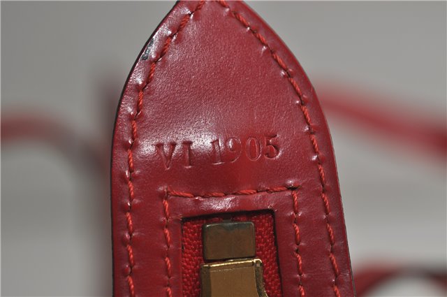 Authentic Louis Vuitton Epi Saint Jacques Hand Bag Red M52277 LV 9717D