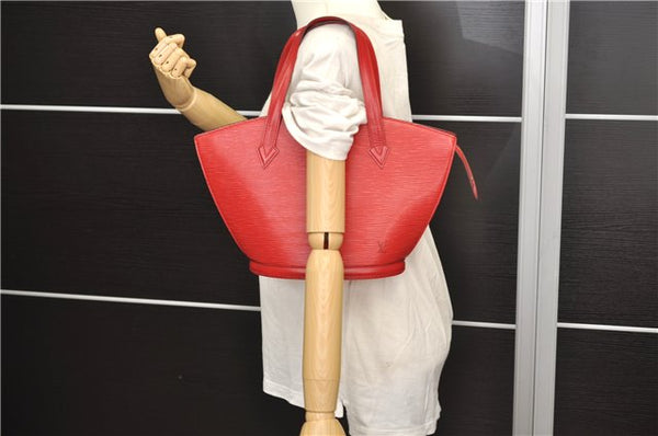 Authentic Louis Vuitton Epi Saint Jacques Hand Bag Red M52277 LV 9717D