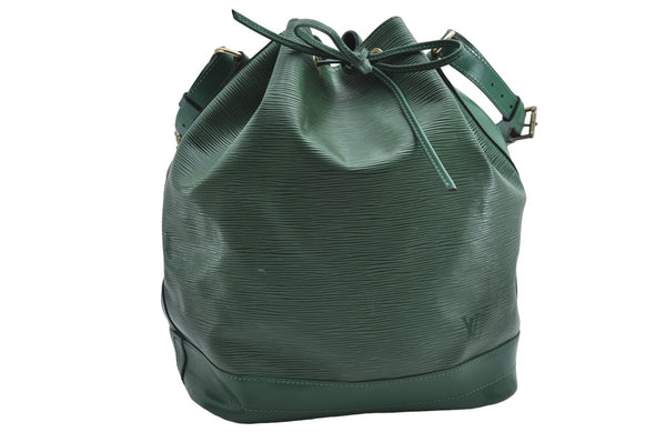 Authentic Louis Vuitton Epi Noe Shoulder Bag Green M44004 LV 9718D