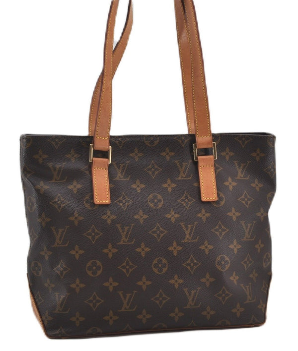 Authentic Louis Vuitton Monogram Cabas Piano Shoulder Tote Bag M51148 LV 9718E