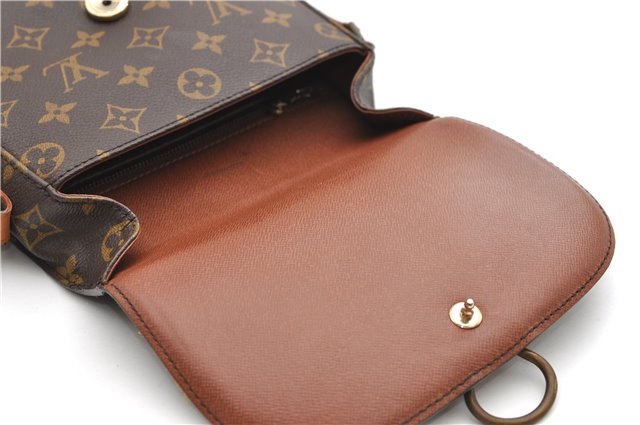 Auth Louis Vuitton Monogram Saint Cloud MM Shoulder Cross Bag M51243 LV 9720D
