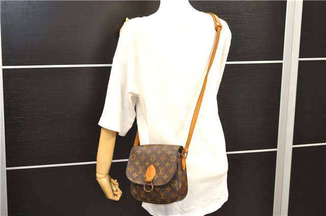 Auth Louis Vuitton Monogram Saint Cloud MM Shoulder Cross Bag M51243 LV 9720D