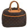 Authentic Louis Vuitton Monogram Trouville Hand Bag Purse M42228 LV 9720E
