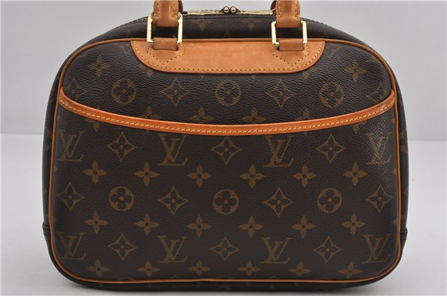 Authentic Louis Vuitton Monogram Trouville Hand Bag Purse M42228 LV 9720E