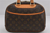 Authentic Louis Vuitton Monogram Trouville Hand Bag Purse M42228 LV 9720E