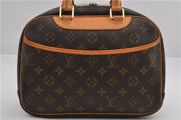 Authentic Louis Vuitton Monogram Trouville Hand Bag Purse M42228 LV 9720E