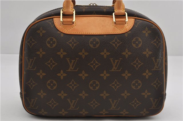 Authentic Louis Vuitton Monogram Trouville Hand Bag Purse M42228 LV 9720E