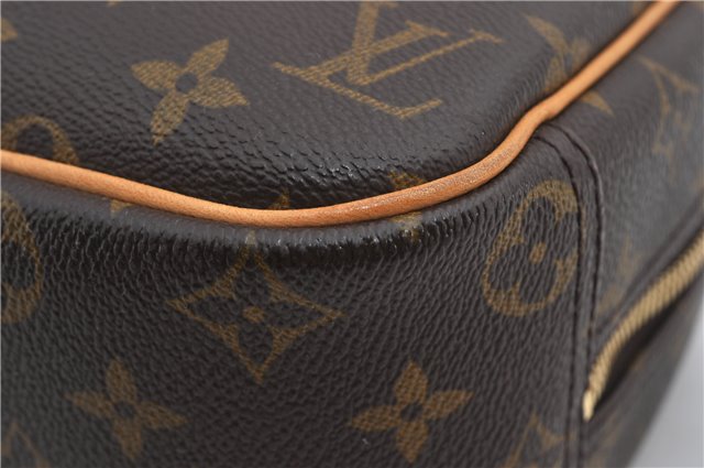 Authentic Louis Vuitton Monogram Trouville Hand Bag Purse M42228 LV 9720E