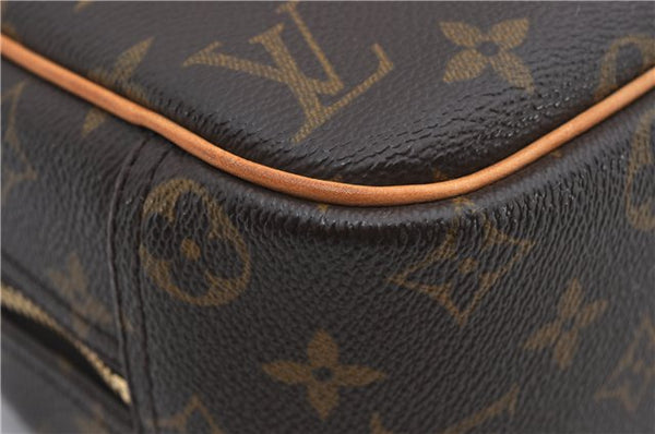 Authentic Louis Vuitton Monogram Trouville Hand Bag Purse M42228 LV 9720E