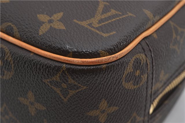 Authentic Louis Vuitton Monogram Trouville Hand Bag Purse M42228 LV 9720E