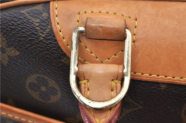 Authentic Louis Vuitton Monogram Trouville Hand Bag Purse M42228 LV 9720E