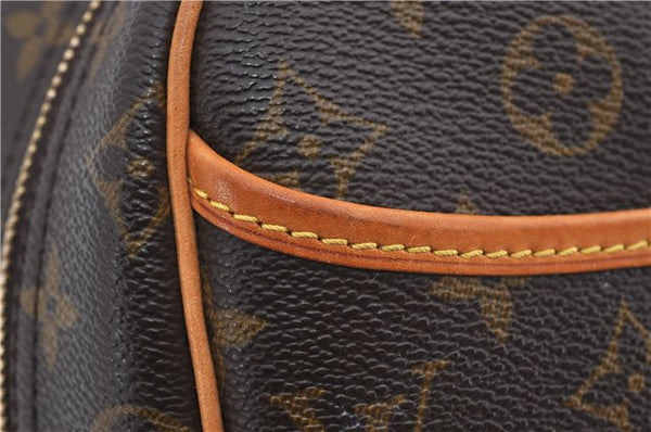 Authentic Louis Vuitton Monogram Trouville Hand Bag Purse M42228 LV 9720E