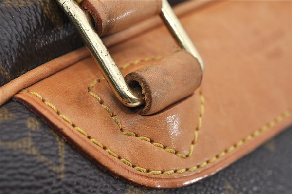 Authentic Louis Vuitton Monogram Trouville Hand Bag Purse M42228 LV 9720E