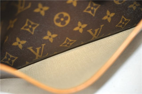 Authentic Louis Vuitton Monogram Trouville Hand Bag Purse M42228 LV 9720E