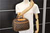 Authentic Louis Vuitton Monogram Trouville Hand Bag Purse M42228 LV 9720E
