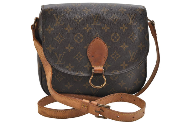 Auth Louis Vuitton Monogram Saint Cloud GM Shoulder Cross Bag M51242 LV 9721D