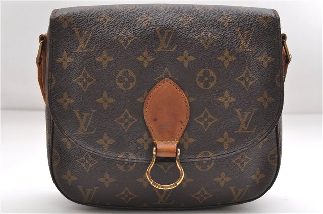 Auth Louis Vuitton Monogram Saint Cloud GM Shoulder Cross Bag M51242 LV 9721D