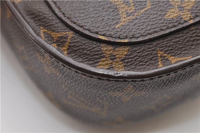 Auth Louis Vuitton Monogram Saint Cloud GM Shoulder Cross Bag M51242 LV 9721D