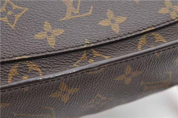 Auth Louis Vuitton Monogram Saint Cloud GM Shoulder Cross Bag M51242 LV 9721D
