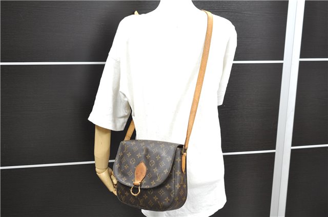 Auth Louis Vuitton Monogram Saint Cloud GM Shoulder Cross Bag M51242 LV 9721D