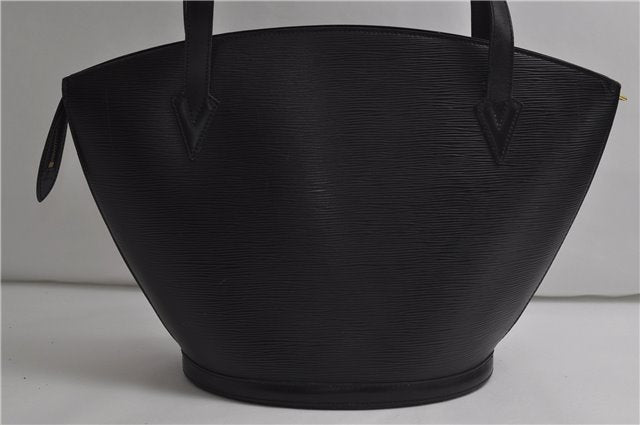 Auth Louis Vuitton Epi Saint Jacques Shopping Shoulder Bag Black M52262 LV 9723D