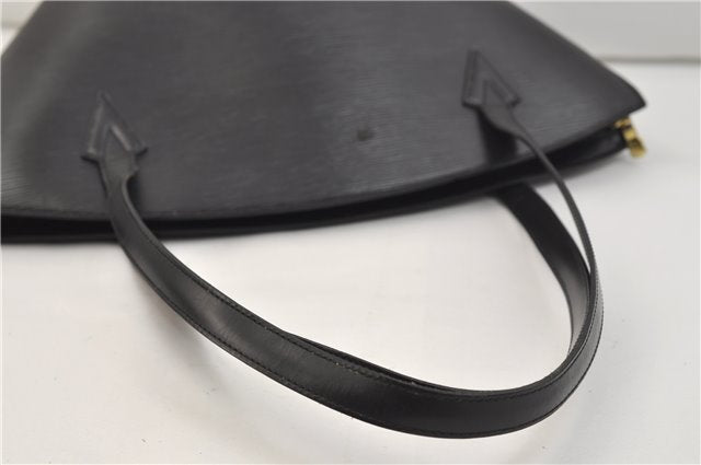 Auth Louis Vuitton Epi Saint Jacques Shopping Shoulder Bag Black M52262 LV 9723D