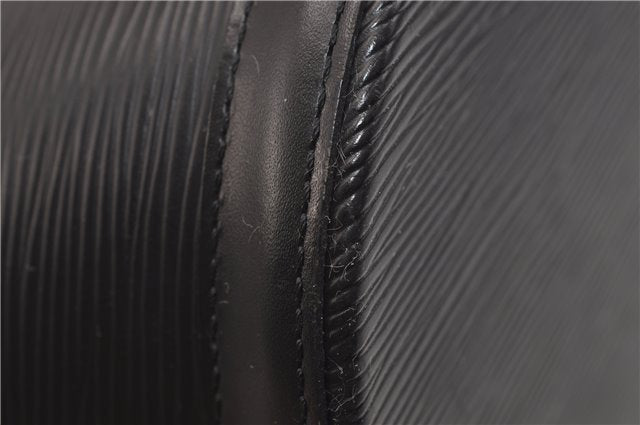 Auth Louis Vuitton Epi Saint Jacques Shopping Shoulder Bag Black M52262 LV 9723D