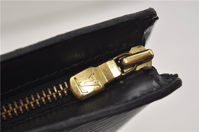 Auth Louis Vuitton Epi Saint Jacques Shopping Shoulder Bag Black M52262 LV 9723D