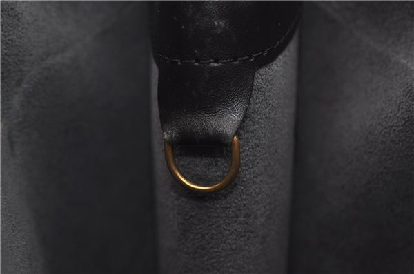 Auth Louis Vuitton Epi Saint Jacques Shopping Shoulder Bag Black M52262 LV 9723D