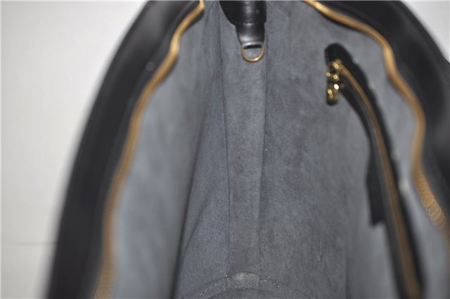 Auth Louis Vuitton Epi Saint Jacques Shopping Shoulder Bag Black M52262 LV 9723D