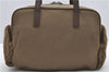 Authentic PRADA Nylon Leather Shoulder Hand Bag Purse Brown 9724C