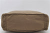 Authentic PRADA Nylon Leather Shoulder Hand Bag Purse Brown 9724C