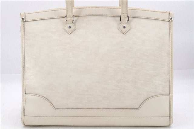 Authentic Louis Vuitton Epi Madeleine GM White Shoulder Bag M5934J LV 9725D