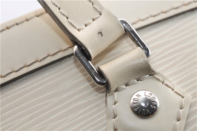 Authentic Louis Vuitton Epi Madeleine GM White Shoulder Bag M5934J LV 9725D