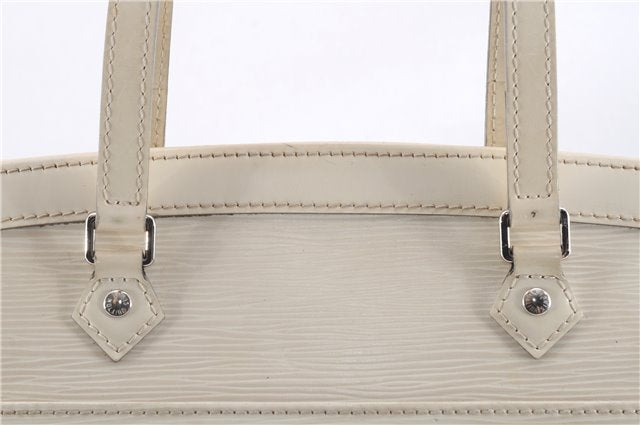 Authentic Louis Vuitton Epi Madeleine GM White Shoulder Bag M5934J LV 9725D