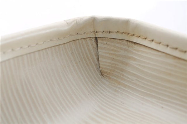 Authentic Louis Vuitton Epi Madeleine GM White Shoulder Bag M5934J LV 9725D