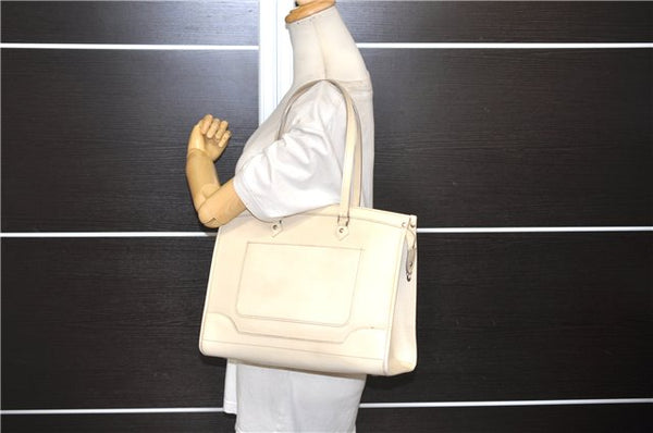 Authentic Louis Vuitton Epi Madeleine GM White Shoulder Bag M5934J LV 9725D