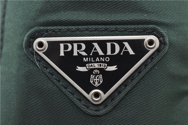 Authentic PRADA Nylon Shoulder Hand Bag Purse Green 9726C