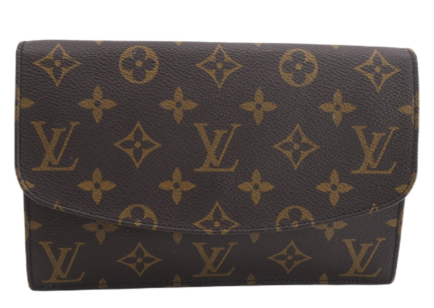Authentic Louis Vuitton Monogram Pochette Rabat Clutch Hand Bag M51934 LV 9727E
