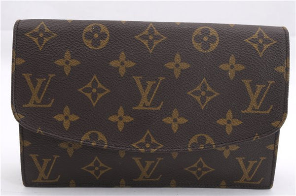 Authentic Louis Vuitton Monogram Pochette Rabat Clutch Hand Bag M51934 LV 9727E