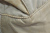 Authentic PRADA Nylon Leather Shoulder Cross Body Bag Purse Ivory Gold 9728C