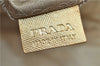 Authentic PRADA Nylon Leather Shoulder Cross Body Bag Purse Ivory Gold 9728C