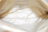 Authentic PRADA Nylon Leather Shoulder Cross Body Bag Purse Ivory Gold 9728C