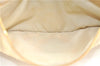 Authentic PRADA Nylon Leather Shoulder Cross Body Bag Purse Ivory Gold 9728C
