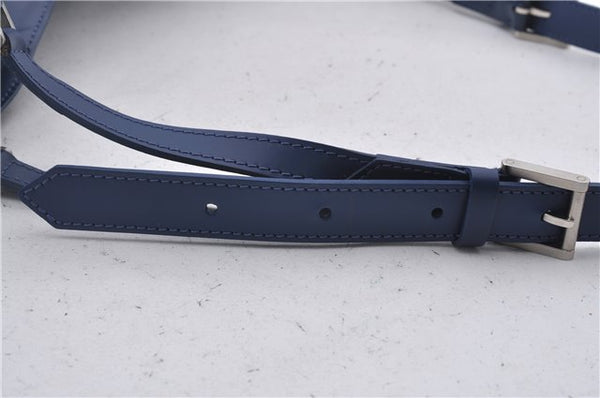 Auth Louis Vuitton Epi Mandara GM Shoulder Cross Body Bag Blue M5892G LV 9728D