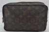 Auth Louis Vuitton Monogram Trousse Toilette 23 Clutch Hand Bag M47524 LV 9730E