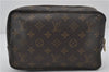 Auth Louis Vuitton Monogram Trousse Toilette 23 Clutch Hand Bag M47524 LV 9730E